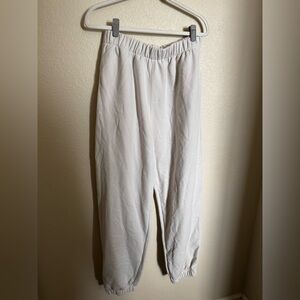 Klassy Network Oversized‎ Joggers Sz XL Stone Cream NEW